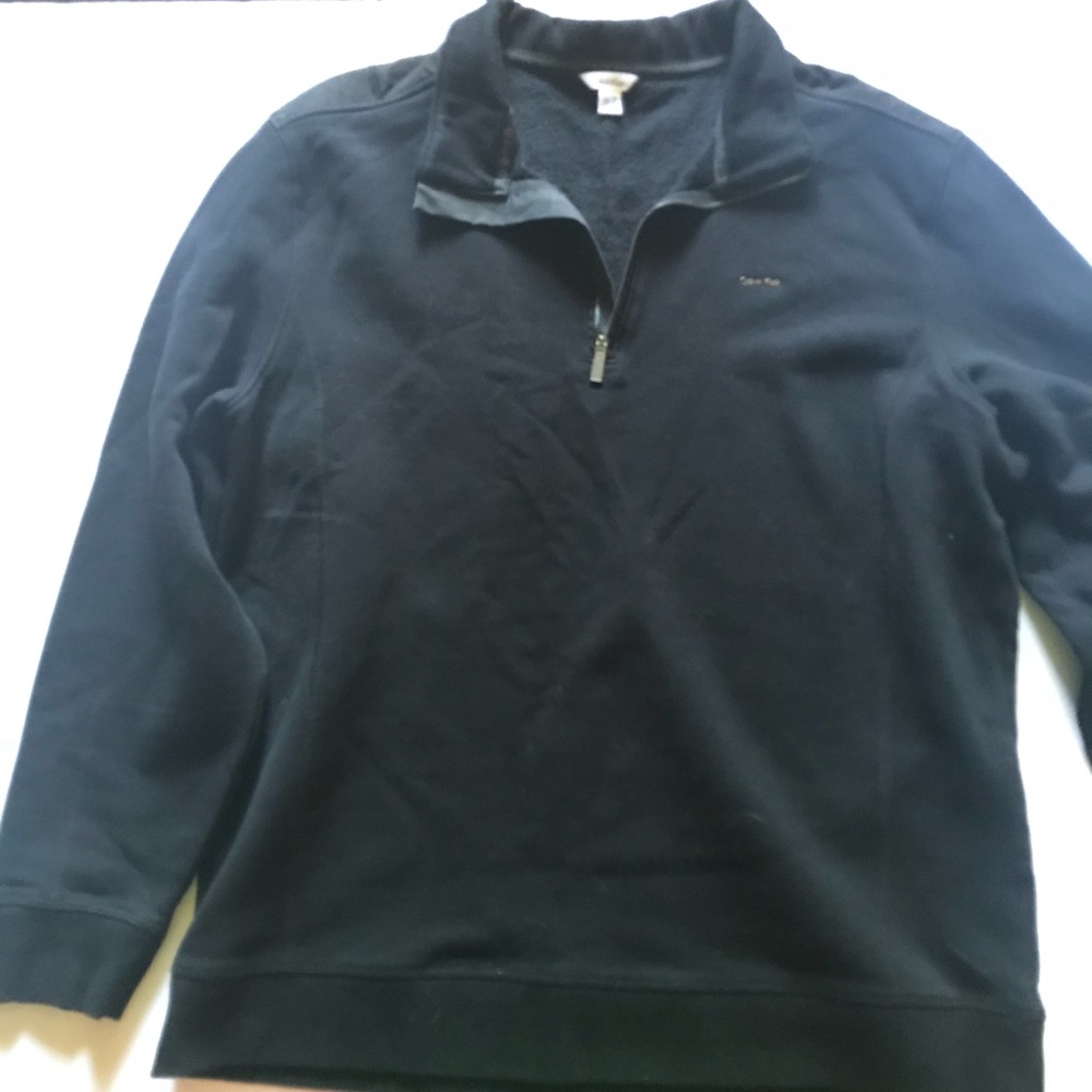 Black Calvin Klein 3/4 Zip Sweater